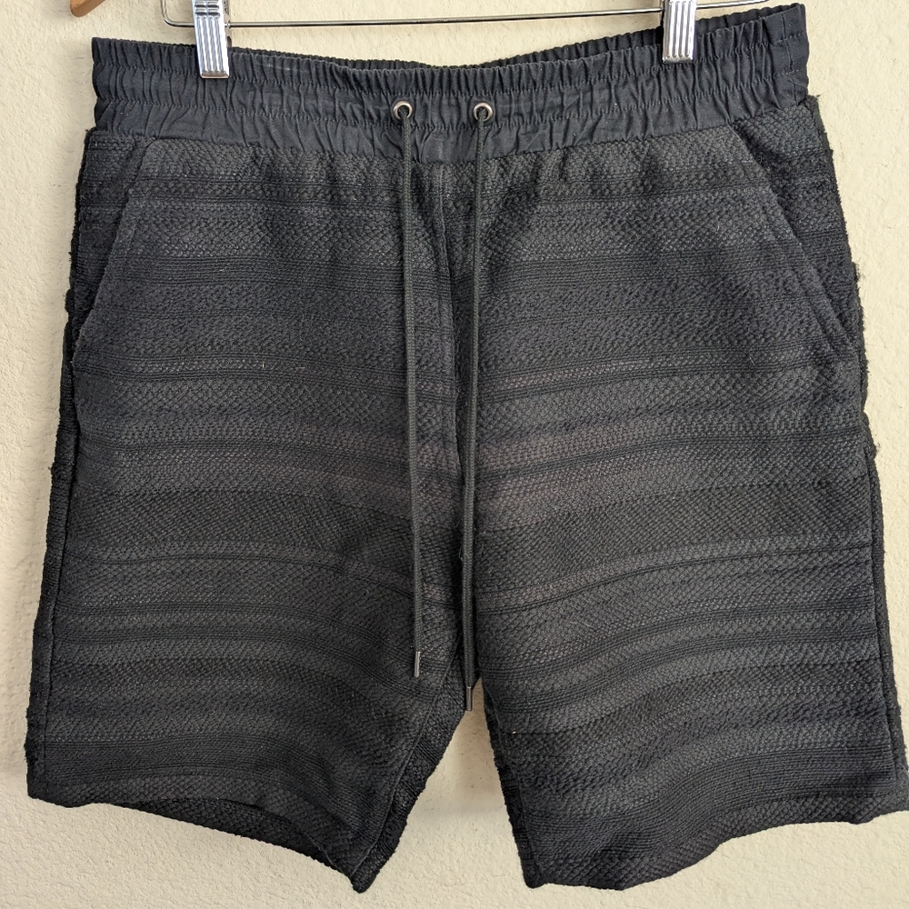 John Elliott Mens Jaquard Wool Blend Shorts